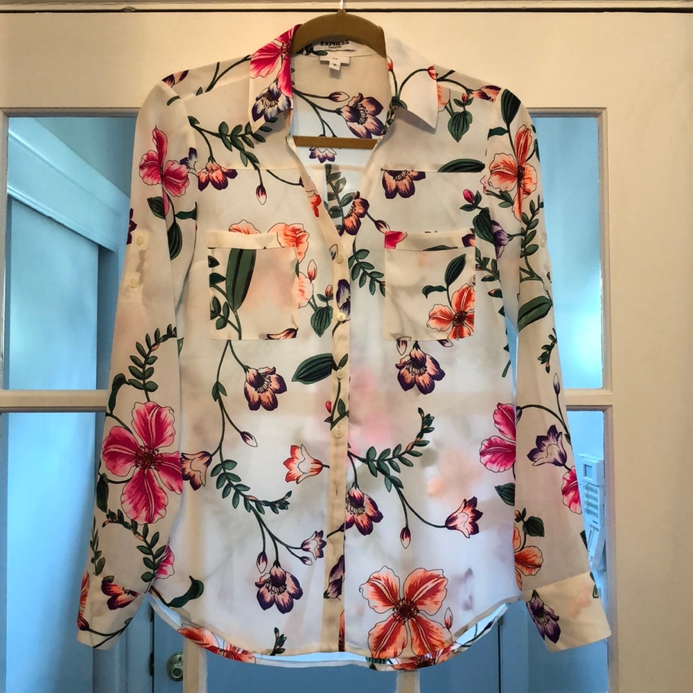 Floral print top
